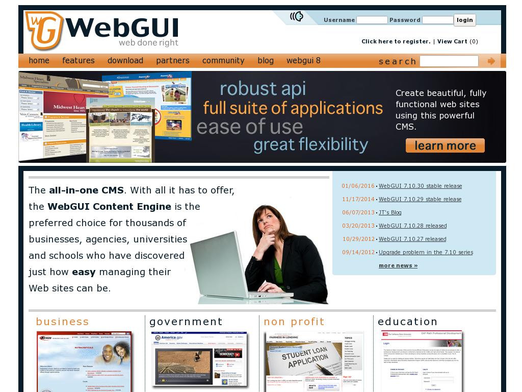 Система управления сайтом WebGUI