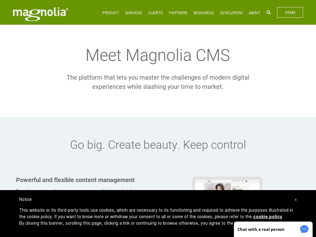 Система управления сайтом Magnolia CMS